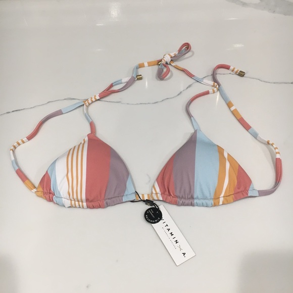 NWT Vitamin A Gia EcoRib Bikini Top | Small - Picture 4 of 7